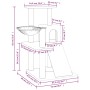 Katzenkratzbaum mit dunkelgrauen Sisalstämmen, 82 cm von vidaXL, Katzenmöbel - Ref: Foro24-171668, Preis: 46,51 €, Rabatt: %