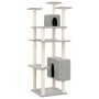 Cat scratching post with light gray sisal posts 162 cm by vidaXL, Cat furniture - Ref: Foro24-171634, Price: 55,82 €, Discoun...