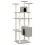 Cat scratching post with light gray sisal posts 162 cm by vidaXL, Cat furniture - Ref: Foro24-171634, Price: 67,11 €, Discoun...