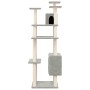 Cat scratching post with light gray sisal posts 162 cm by vidaXL, Cat furniture - Ref: Foro24-171634, Price: 55,82 €, Discoun...