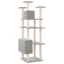 Cat scratching post with light gray sisal posts 162 cm by vidaXL, Cat furniture - Ref: Foro24-171634, Price: 55,82 €, Discoun...