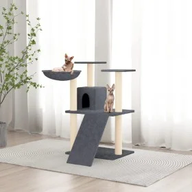 Cat scratching post with dark gray sisal posts 83 cm by vidaXL, Cat furniture - Ref: Foro24-171653, Price: 51,04 €, Discount: %