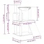 Cat scratching post with dark gray sisal posts 83 cm by vidaXL, Cat furniture - Ref: Foro24-171653, Price: 51,04 €, Discount: %