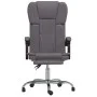 Silla de oficina reclinable cuero sintético gris de vidaXL, Sillas de oficina - Ref: Foro24-349621, Precio: 113,99 €, Descuen...