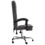 Silla de oficina reclinable cuero sintético gris de vidaXL, Sillas de oficina - Ref: Foro24-349621, Precio: 113,99 €, Descuen...