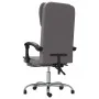 Silla de oficina reclinable cuero sintético gris de vidaXL, Sillas de oficina - Ref: Foro24-349621, Precio: 113,99 €, Descuen...