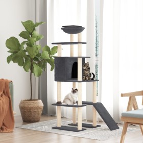 Katzenkratzbaum mit dunkelgrauen Sisalstämmen, 166 cm von vidaXL, Katzenmöbel - Ref: Foro24-171683, Preis: 83,97 €, Rabatt: %