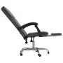 Silla de oficina reclinable cuero sintético gris de vidaXL, Sillas de oficina - Ref: Foro24-349621, Precio: 113,99 €, Descuen...