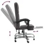 Silla de oficina reclinable cuero sintético gris de vidaXL, Sillas de oficina - Ref: Foro24-349621, Precio: 113,99 €, Descuen...