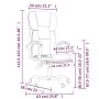 Silla de oficina reclinable cuero sintético gris de vidaXL, Sillas de oficina - Ref: Foro24-349621, Precio: 113,99 €, Descuen...