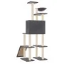 Cat scratching post with dark gray sisal posts 166 cm by vidaXL, Cat furniture - Ref: Foro24-171683, Price: 82,63 €, Discount: %