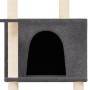 Cat scratching post with dark gray sisal posts 166 cm by vidaXL, Cat furniture - Ref: Foro24-171683, Price: 83,97 €, Discount: %