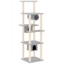 Rasier für Katzen mit klaren grauen Sisal-Positionen 169 cm von vidaXL, Katzenmöbel - Ref: Foro24-171673, Preis: 114,44 €, Ra...