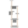 Rasier für Katzen mit klaren grauen Sisal-Positionen 169 cm von vidaXL, Katzenmöbel - Ref: Foro24-171673, Preis: 114,44 €, Ra...