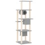 Rasier für Katzen mit klaren grauen Sisal-Positionen 169 cm von vidaXL, Katzenmöbel - Ref: Foro24-171673, Preis: 114,44 €, Ra...