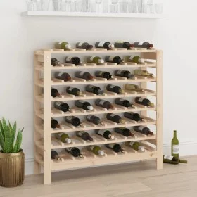 Solid pine wood wine rack 109.5x30x107.5 cm by vidaXL, Wine racks - Ref: Foro24-822536, Price: 125,24 €, Discount: %