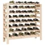 Solid pine wood wine rack 109.5x30x107.5 cm by vidaXL, Wine racks - Ref: Foro24-822536, Price: 125,13 €, Discount: %