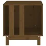 Hundebett aus massivem Kiefernholz, honigbraun, 50 x 40 x 52 cm von vidaXL, Hundehütten - Ref: Foro24-822474, Preis: 61,53 €,...