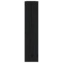 Cubierta de radiador madera maciza de pino negro 169x19x84 cm