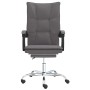 Reclining office chair in gray synthetic leather by vidaXL, Office chairs - Ref: Foro24-349755, Price: 95,40 €, Discount: %
