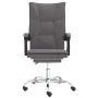 Reclining office chair in gray synthetic leather by vidaXL, Office chairs - Ref: Foro24-349755, Price: 94,28 €, Discount: %