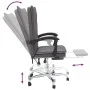 Reclining office chair in gray synthetic leather by vidaXL, Office chairs - Ref: Foro24-349755, Price: 94,28 €, Discount: %