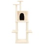 Cat scratching post with cream sisal posts 144.5 cm by vidaXL, Cat furniture - Ref: Foro24-171630, Price: 61,41 €, Discount: %