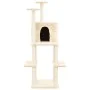 Cat scratching post with cream sisal posts 144.5 cm by vidaXL, Cat furniture - Ref: Foro24-171630, Price: 60,55 €, Discount: %