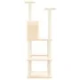 Cat scratching post with cream sisal posts 144.5 cm by vidaXL, Cat furniture - Ref: Foro24-171630, Price: 60,55 €, Discount: %