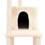 Cat scratching post with cream sisal posts 144.5 cm by vidaXL, Cat furniture - Ref: Foro24-171630, Price: 61,41 €, Discount: %