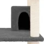 Cat scratching post with dark gray sisal posts 162 cm by vidaXL, Cat furniture - Ref: Foro24-171635, Price: 67,25 €, Discount: %