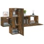 TV-Möbelset 3-teilig aus geräuchertem Eichensperrholz von vidaXL, TV-Möbel - Ref: Foro24-3120224, Preis: 84,49 €, Rabatt: %