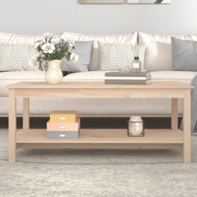 Solid pine wood coffee table 110x55x45 cm by vidaXL, Coffee table - Ref: Foro24-822272, Price: 93,67 €, Discount: %