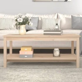 Solid pine wood coffee table 110x55x45 cm by vidaXL, Coffee table - Ref: Foro24-822272, Price: 91,89 €, Discount: %