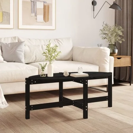 Solid black pine wood coffee table 118x63x45 cm by vidaXL, Coffee table - Ref: Foro24-822321, Price: 51,95 €, Discount: %