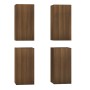 Muebles TV 4 uds madera contrachapada marrón roble 30,5x30x60cm