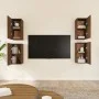 Muebles TV 4 uds madera contrachapada marrón roble 30,5x30x60cm de vidaXL, Muebles TV - Ref: Foro24-3120328, Precio: 94,51 €,...