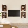 TV-Möbel 4 Einheiten Eichenbraun Sperrholz 30,5x30x60cm von vidaXL, TV-Möbel - Ref: Foro24-3120328, Preis: 95,65 €, Rabatt: %