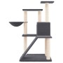 Katzenkratzbaum mit dunkelgrauen Sisalstämmen, 94 cm von vidaXL, Katzenmöbel - Ref: Foro24-171704, Preis: 53,46 €, Rabatt: %