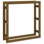 Stange für Leine Holz Masse Pino Braun Honig 100x25x100 cm von vidaXL, Zubehör für Taschen und Brennholzhalter - Ref: Foro24-...