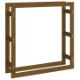 Stange für Leine Holz Masse Pino Braun Honig 100x25x100 cm von vidaXL, Zubehör für Taschen und Brennholzhalter - Ref: Foro24-...