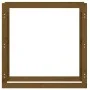 Stange für Leine Holz Masse Pino Braun Honig 100x25x100 cm von vidaXL, Zubehör für Taschen und Brennholzhalter - Ref: Foro24-...