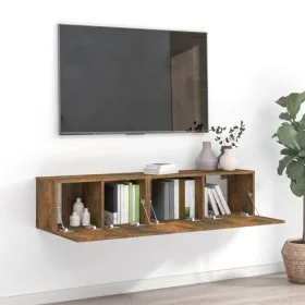 TV-Möbelset 2-teilig aus geräuchertem Eichensperrholz von vidaXL, TV-Möbel - Ref: Foro24-3120278, Preis: 67,76 €, Rabatt: %