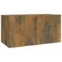 TV furniture set 2 pieces smoked oak plywood by vidaXL, TV Furniture - Ref: Foro24-3120278, Price: 67,76 €, Discount: %