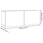 Set de muebles de TV 2 pzas madera contrachapada roble ahumado de vidaXL, Muebles TV - Ref: Foro24-3120278, Precio: 67,76 €, ...