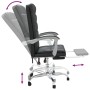 Schwarzer Bürostuhl aus Kunstleder von vidaXL, Bürostühle - Ref: Foro24-349653, Preis: 114,19 €, Rabatt: %