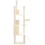 Cat scratcher with cream sisal posts 175 cm by vidaXL, Cat furniture - Ref: Foro24-171684, Price: 90,18 €, Discount: %
