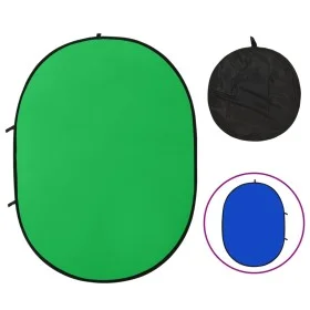 Oval 2-in-1 green and blue photography backdrop 200x150 cm by vidaXL, Money - Ref: Foro24-190250, Price: 59,52 €, Discount: %