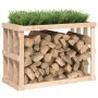 Outdoor firewood holder solid pine wood 108x52x74 cm by vidaXL, Firewood bags and holders - Ref: Foro24-822631, Price: 63,45 ...