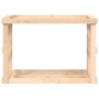 Soporte para leña de exterior madera maciza pino 108x52x74 cm